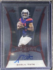 Tate, Khalil - 2020 Trinity Clear - Autograph - 9/15