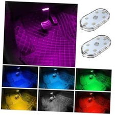 Car Interior Lighting, LED Reading Light, 7 Color Switches, USB Charging Touch