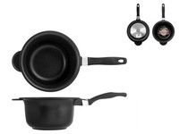 Antihaft-Pfanne Extra Chef 1 Griff Cm18 Nero H&h 8003512686849