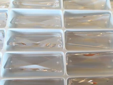 1 Swarovski Spectra Crystal 52x18mm 2 hole Tapered Baguette