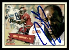 2001 Fleer Tradition Glossy Football #51 Donnie Abraham Signed Autograph