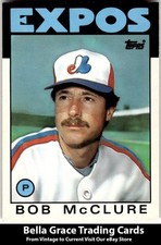 1986 Topps Traded Bob McClure #71T Montreal Expos MLB Baseball