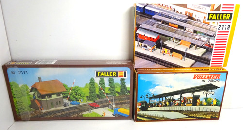 FALLER N 2171,2119, Vollmer 7504, sin construir, nuevo, 3 x kit, completo, escala N | Condition: Neu