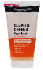 Neutrogena Clear Defend Face Scrub with Salicylic Acid 150ml, Oil Free