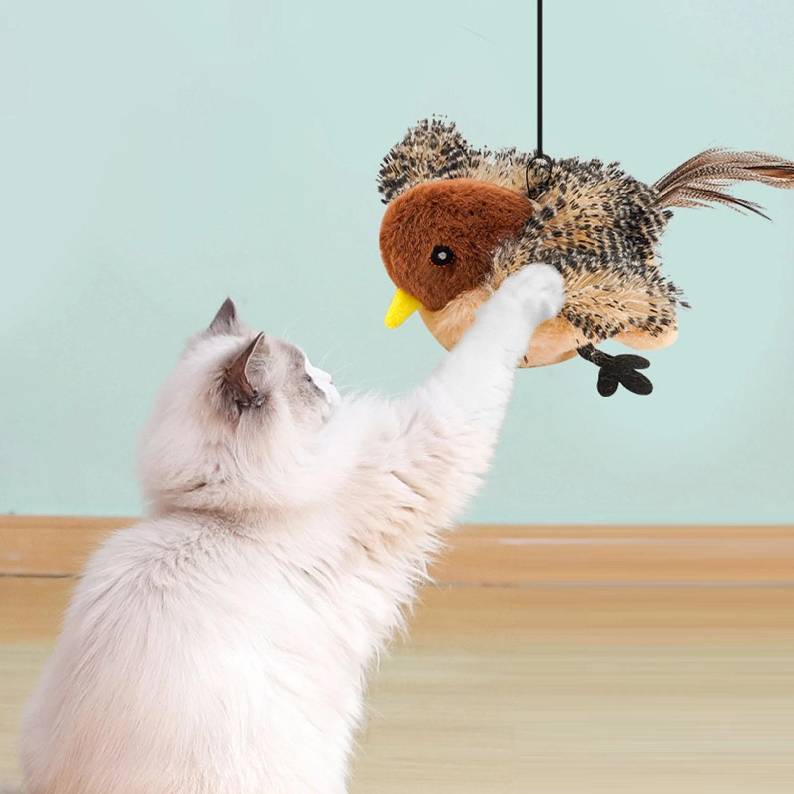 Cat Toy Interactive Flapping Bird Flapping Wing for Indoor Cats Pet Supplies