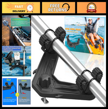 DoubleHeader Kayak Paddle Holder Clip - Space-Saving Track Mount Accessory for F