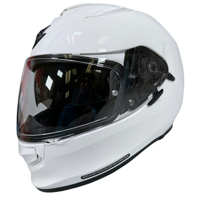 Scorpion EXO Ryzer Full Face Touring Motorcycle Helmet Glossy White Size M