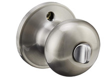 (Lot of 6) Schlage Stratus Door Knob,Privacy Lock, Satin Nickel, J40 STR 619