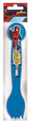 Marvel Spiderman Besteck Set (Löffel und Gabel) Kinderbesteck Kunstoff Geschirr