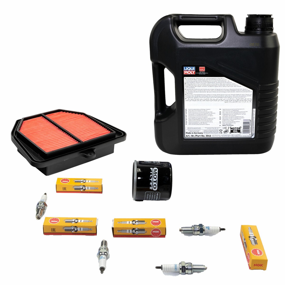 Wartungspaket Yamaha MT-07 - Luftfilter + Ölfilter + Zündkerzen