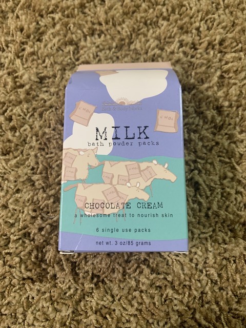 Bath & Body Works MILK Bath Powder Packs Chocolate Cream, 6 Single Use ...