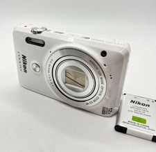 Nikon COOLPIX S6900 White 12x 16.0MP Digital Camera w/battery English Language