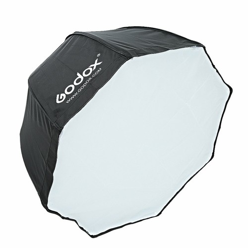 Softbox ombrello ottagonale US GODOX 80 cm 32" + supporto luce 2 m + staffa a S Fr Speedlite - Foto 2 di 12