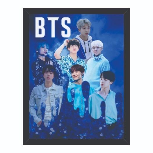 BTS Photo Frame Synthetic Wood & Paper For Home and Office