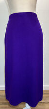 Vintage Purple Knit Sweater Skirt Women  s Medium - Large Stretchy Midi