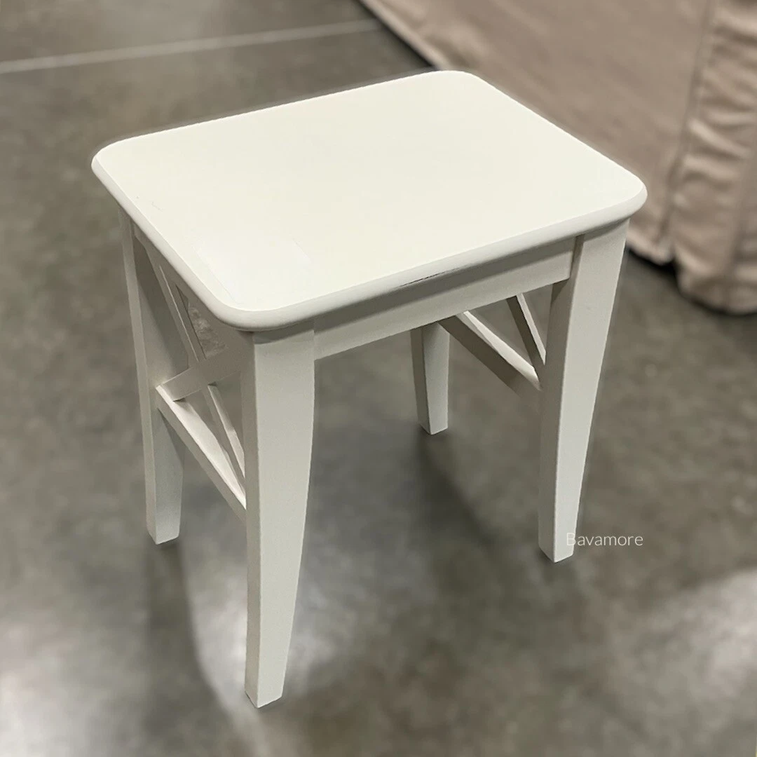 Ikea INGOLF Stool White Solid wood BRAND NEW 001.522.82 eBay