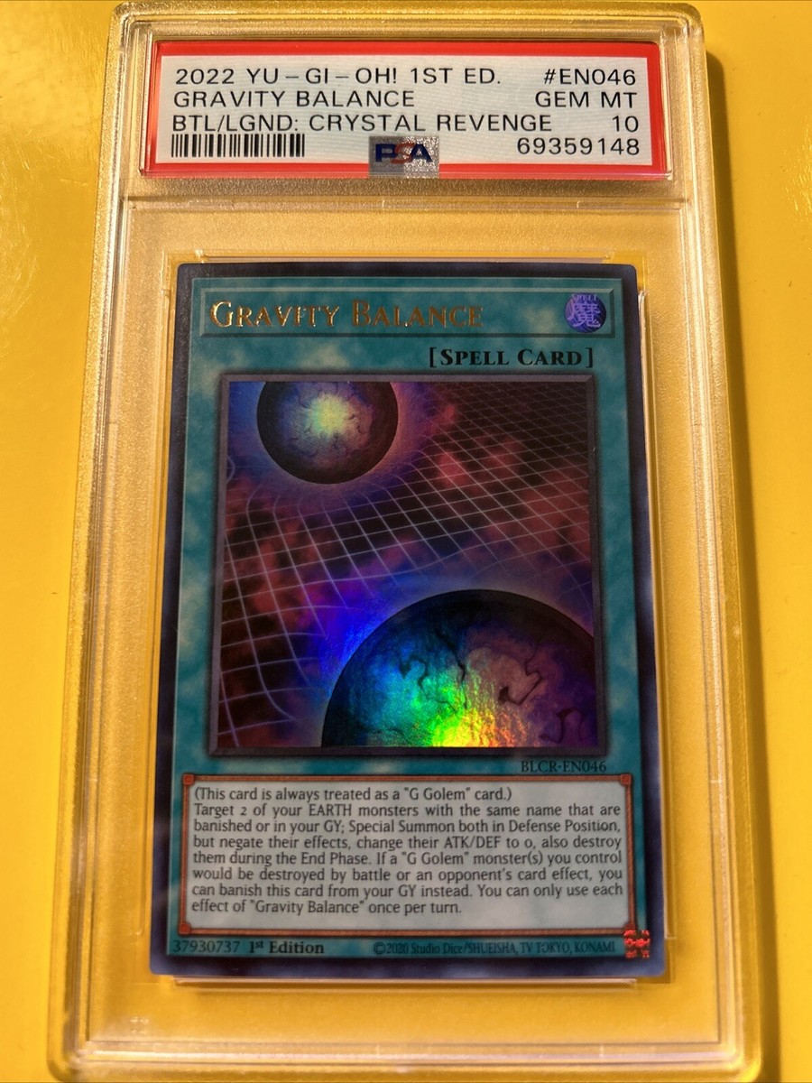 yugioh deck balance YuGiOh GRAVITY BALANCE #BLCR-EN046🔥PSA 10 GEM MINT🔥1st EDITION-2022 ULTRA  RARE