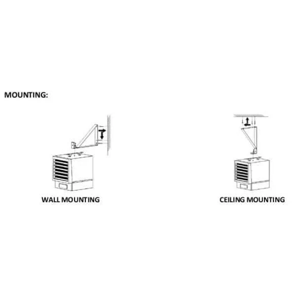 DuraHeat 5000-Watt Hardwired Electric Forced Air Garage Heater w Remote Control - Image 3 of 4