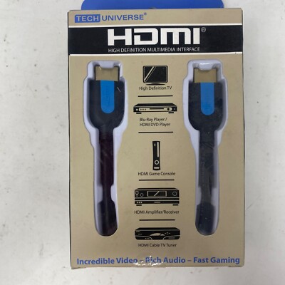 Tech Universe HDMI High Definition  Multimedia Interface 6 Feet