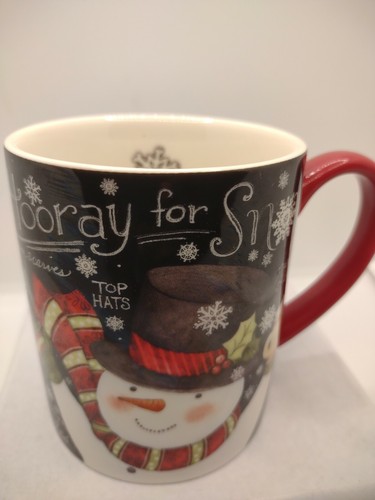 Snowman Hooray For Snow Mug. Art Deco Print Mug.B167 - Picture 12 of 12
