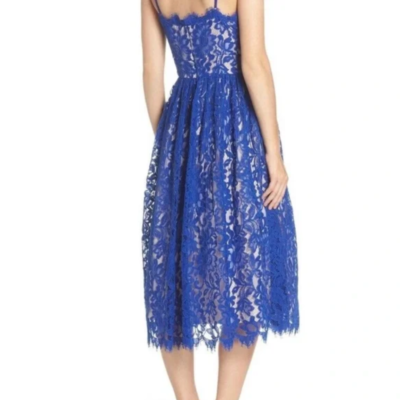 Eliza J Floral Lace Midi Dress in Cobalt Blue Women's Size 0 GUC | eBay Eliza J Floral Lace Midi Dress in Cobalt Blue Women's Size 0 GUC | eBay