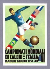 ITALIA 1934 Manifesto Poster Figurine Panini WORLD CUP STORY OTTIMA Sticker NEW