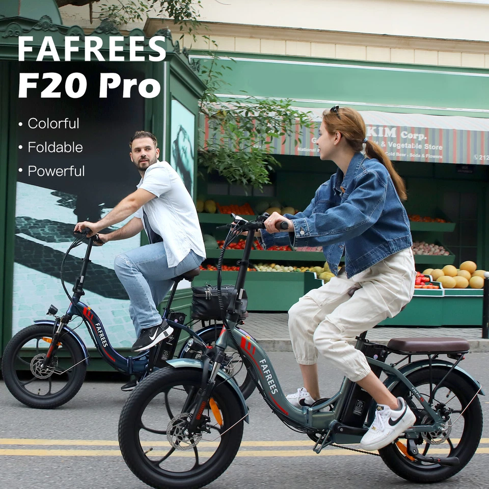 20" Electric Bike 18AH Power Assist Foldable E-Bike 250W Motor [FAFREES F20 PRO] - Image 4 of 4