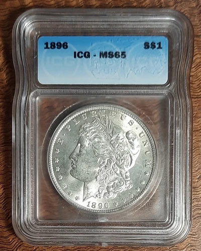1896 P Morgan Dollar●ICG MS-65●BRILLIANT-HIGH GRADE●GEM QUALITY COIN!