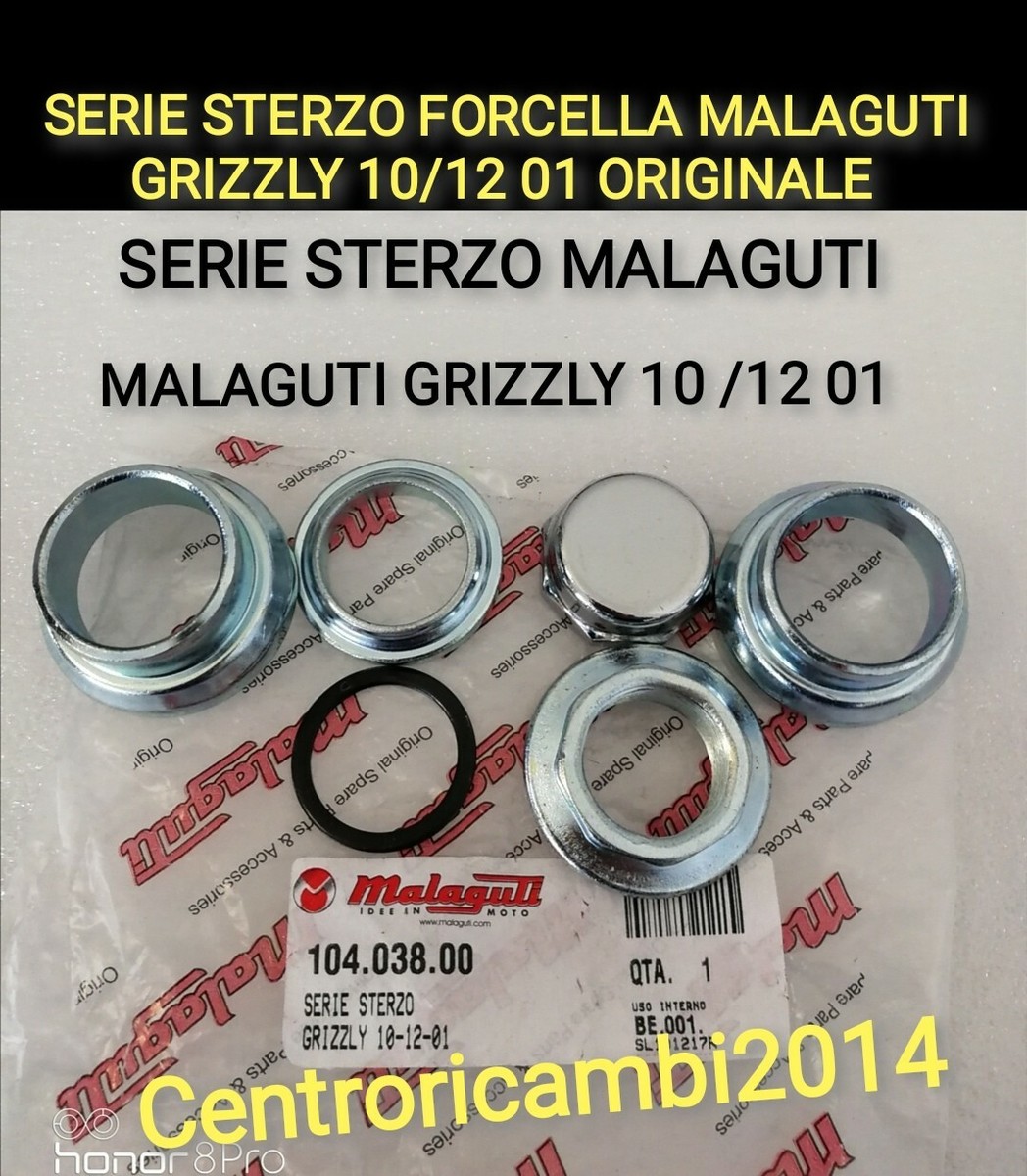 SERIE STERZO FORCELLA MALAGUTI GRIZZLY RCX 10/12 DAL 01 ORIGINALE