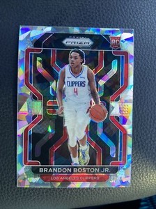 2021-22 Prizm Brandon Boston Jr Ice Prizm RC Rookie #330 Los Angeles Clippers 