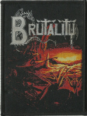 BRUTALITY when the sky turn 2008 WOVEN SEW ON PATCH no longer made VINTAGE