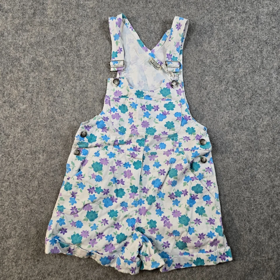 Mono corto floral vintage años 90 Rachel's niños niñas talla 10 verano primavera Foto 2 de 4