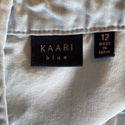 Kaari Blue Women's Size 12 Jumpsuit Pantsuit Spaghetti Straps Wide Leg Blue - Picture 9 of 11