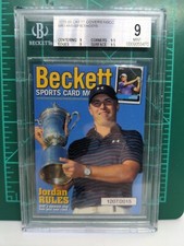 2015 NSCC BECKETT COVERS JORDAN SPIETH Rookie RC BAS BGS 9 Limited # 1207 Rare