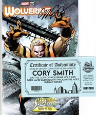 WOLVERINE #50 (2020) GREG LAND VARIANT ~ SIGNED CORY SMITH w/COA ~ UNREAD NM
