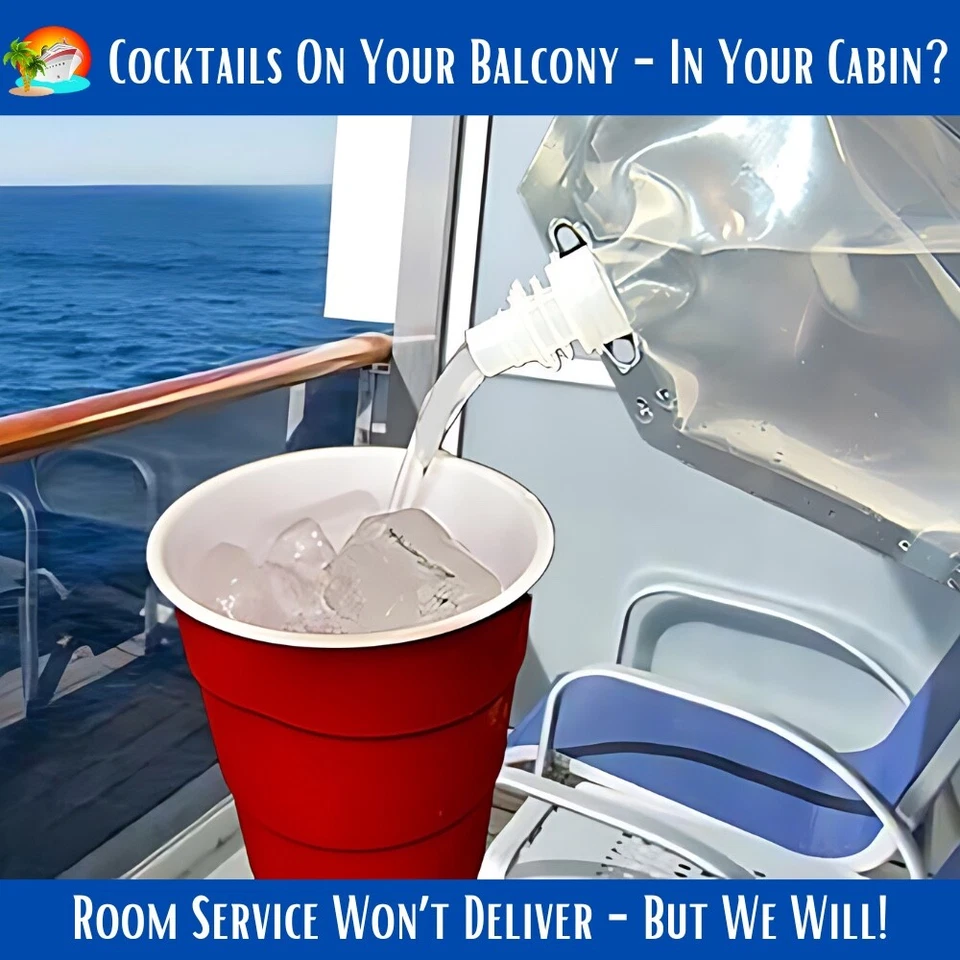 Kit de frasco de crucero corredores de ron alcohol sneak contrabando licor alcohol vino bolsa de plástico Foto 3 de 4