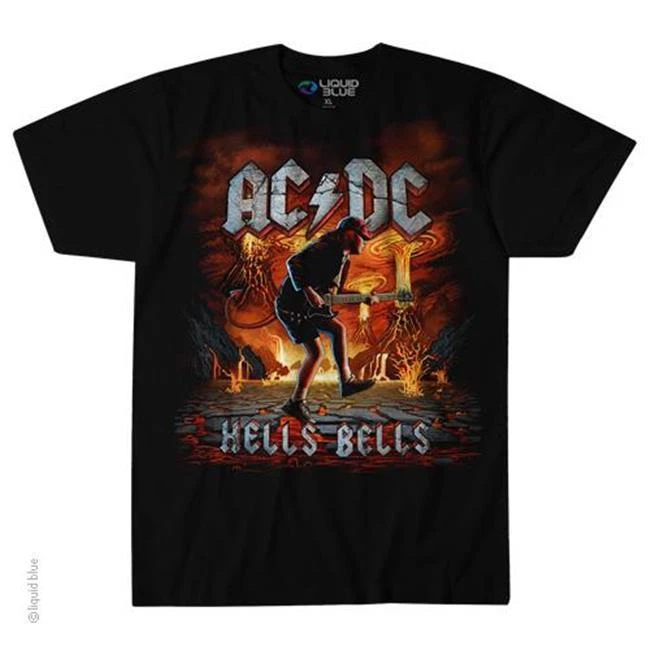 T-Shirt Officiel Licencié - AC/DC - Éruption Rock - Hells Bells Import - Photo 1/1