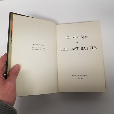 希少 THE LAST BATTLE by CORNELIUS RYAN Last Battle | Book by
