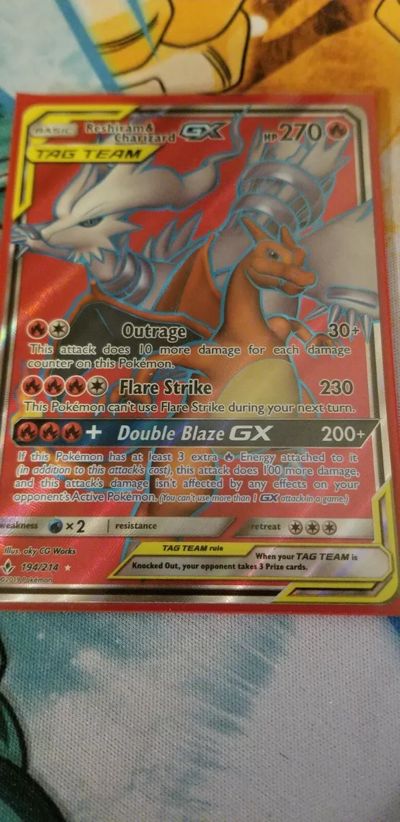 Reshiram e Charizard-GX / Reshiram & Charizard-GX (194/214), Busca de  Cards