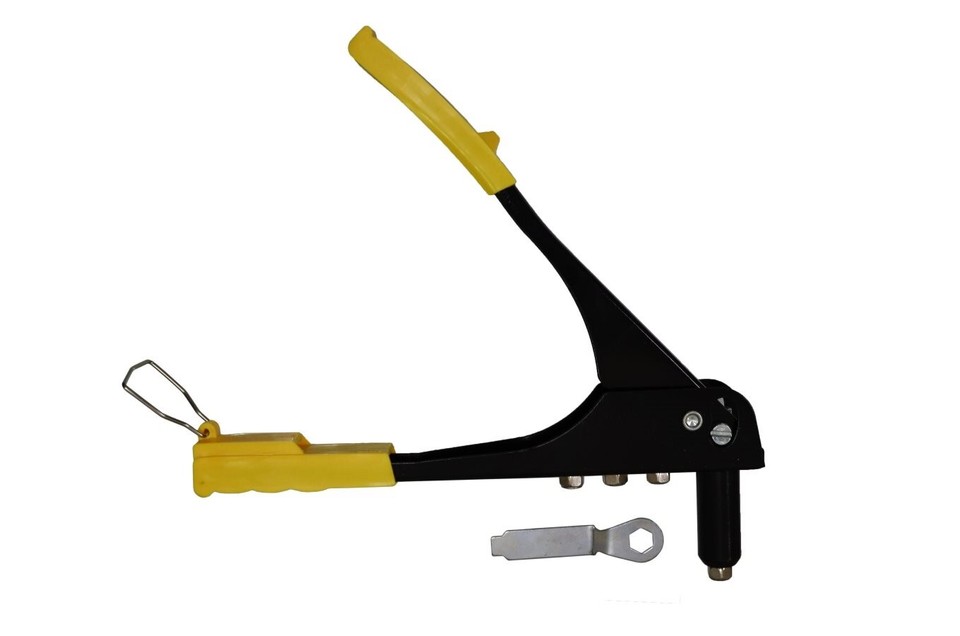 Pop Riveter Gun Set Blind Rivet Hand Tool Kit Gutter Repair Heavy Duty ...