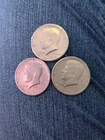 1971-D kennedy half dollar Coin x3