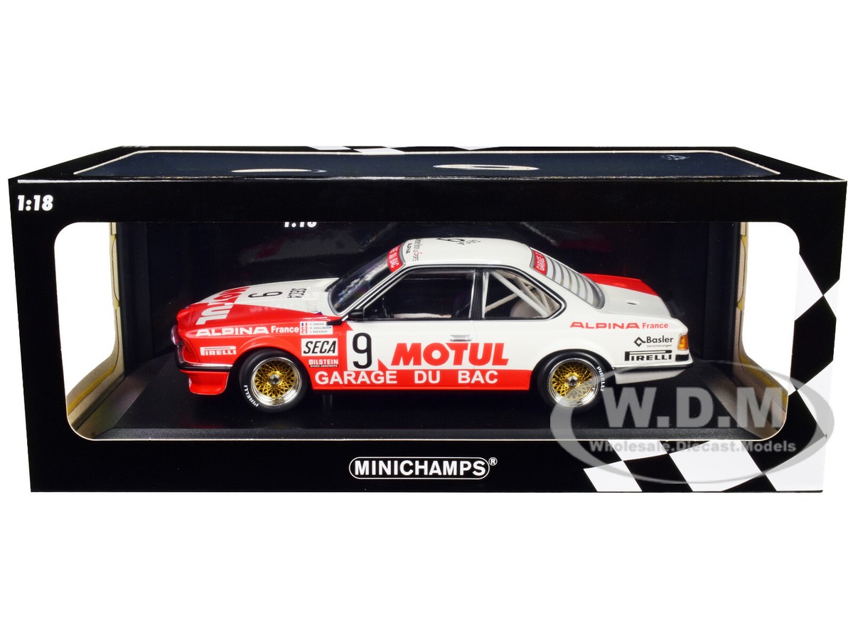BMW 635 CSi #9 MOTUL GARAGE DU BAC 24H SPA 1984 1/18 MODEL