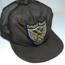 CYPRESS GARDENS FLORIDA Vintage PATCH HAT CAP Mesh Snapback Unbranded USA