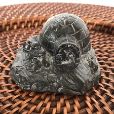 A Wolf Original Made in Canada Handmade Soapstone Sculpture Eskimo Igloos Canada