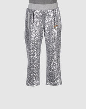  250 ROBERTO CAVALLI ANGELS Girls Sequined Cropped Lounge Pants Sz 7