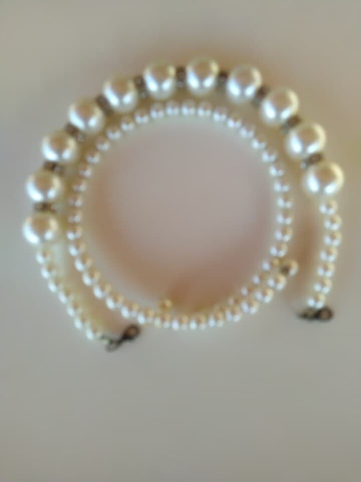 Vintage Varient Beads Creamy Color Chains and Bracelet for