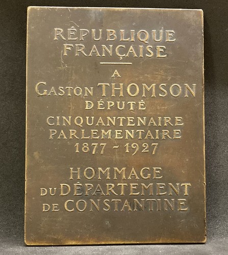 FRANCE ALGERIA 1927 GASTON THOMSON DEPUTE CONSTANTINE DEPARTMENT BY F. SICARD - Bild 8 von 12