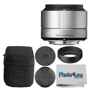 Sigma 19mm F 2 8 Dn Lens For Micro Four Thirds Cameras Silver Accessory Kit Ebay