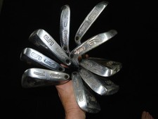 Vintage Walter Hagen Used Haig Ultra 66430 Nine Irons and 1,3,4 Wood Clubs Set