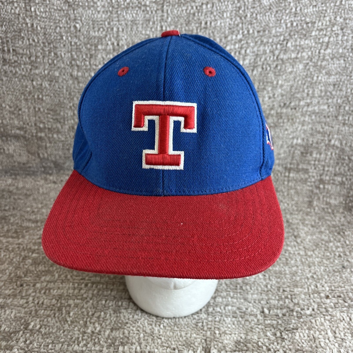 Vintage Texas Rangers Blockhead Snapback Hat Cap American Needle